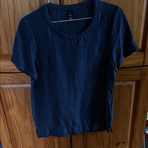 GAP Women's Dark Navy Short Sleeve Scoop-Neck Tee
